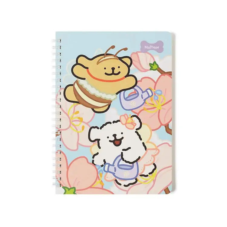 Kakao Friends - Maltese Cherry Blossom String Notebook - Kakao Friends - Home & Living, Accessories - Harumio