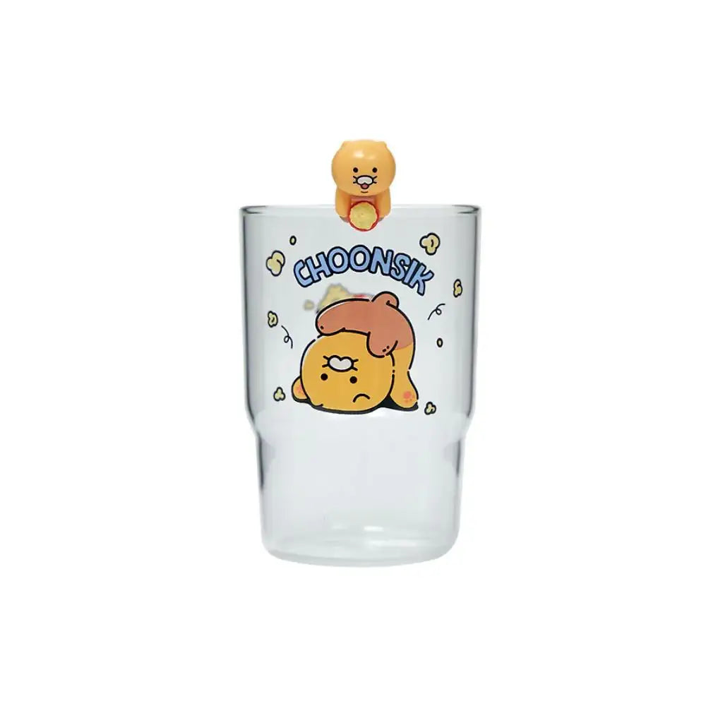 Kakao Friends - Choonsik Cartoon Figure Glass Cup - Kakao Friends - Glass Cup - Harumio