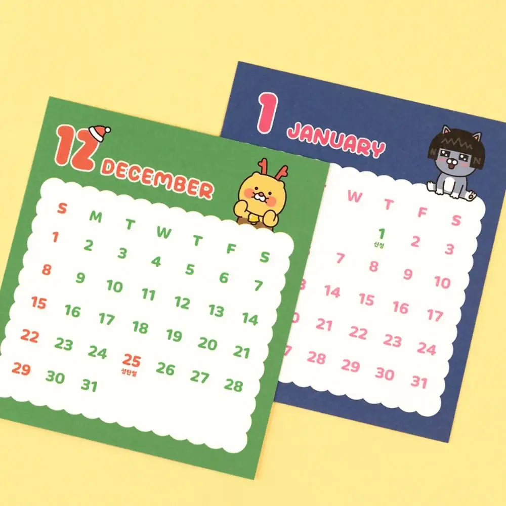 Kakao Friends - Seichee's 2025 Acrylic Desk Calendar - Kakao Friends - Calendar - Harumio