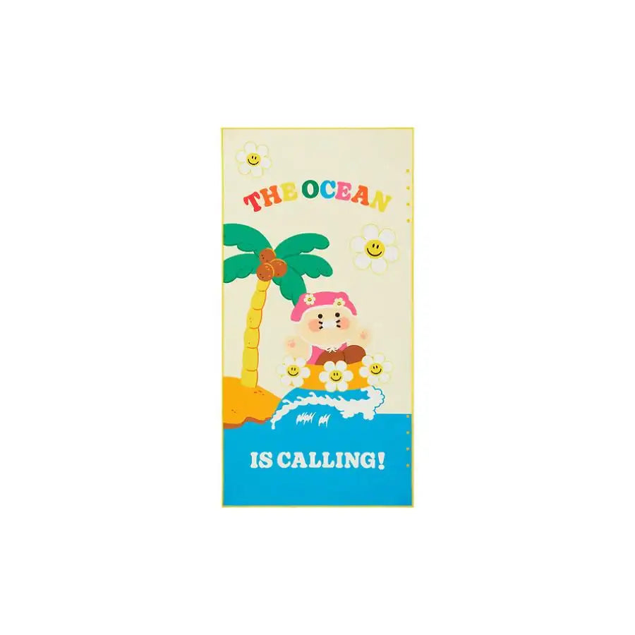Wiggle Wiggle x Kakao Friends - Choonsik Beach Towel - Wiggle Wiggle x Kakao Friends - Beach Towel - Harumio