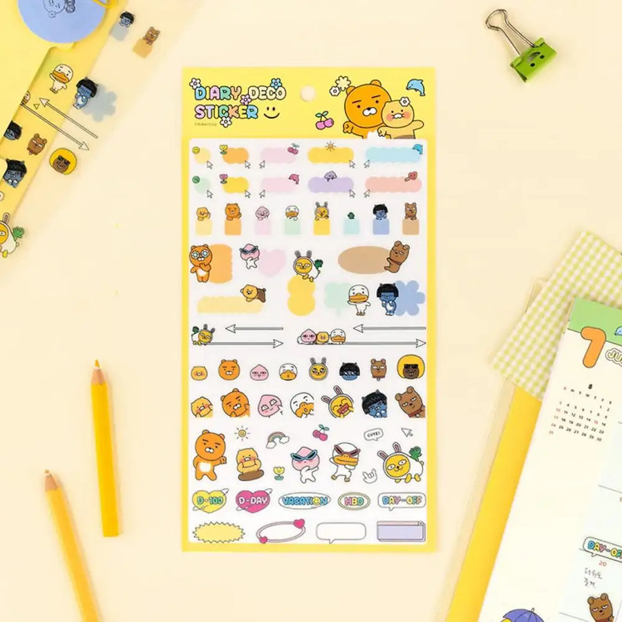 Kakao Friends - Seichee's Diary Deco Sticker Set - Kakao Friends - Sticker - Harumio