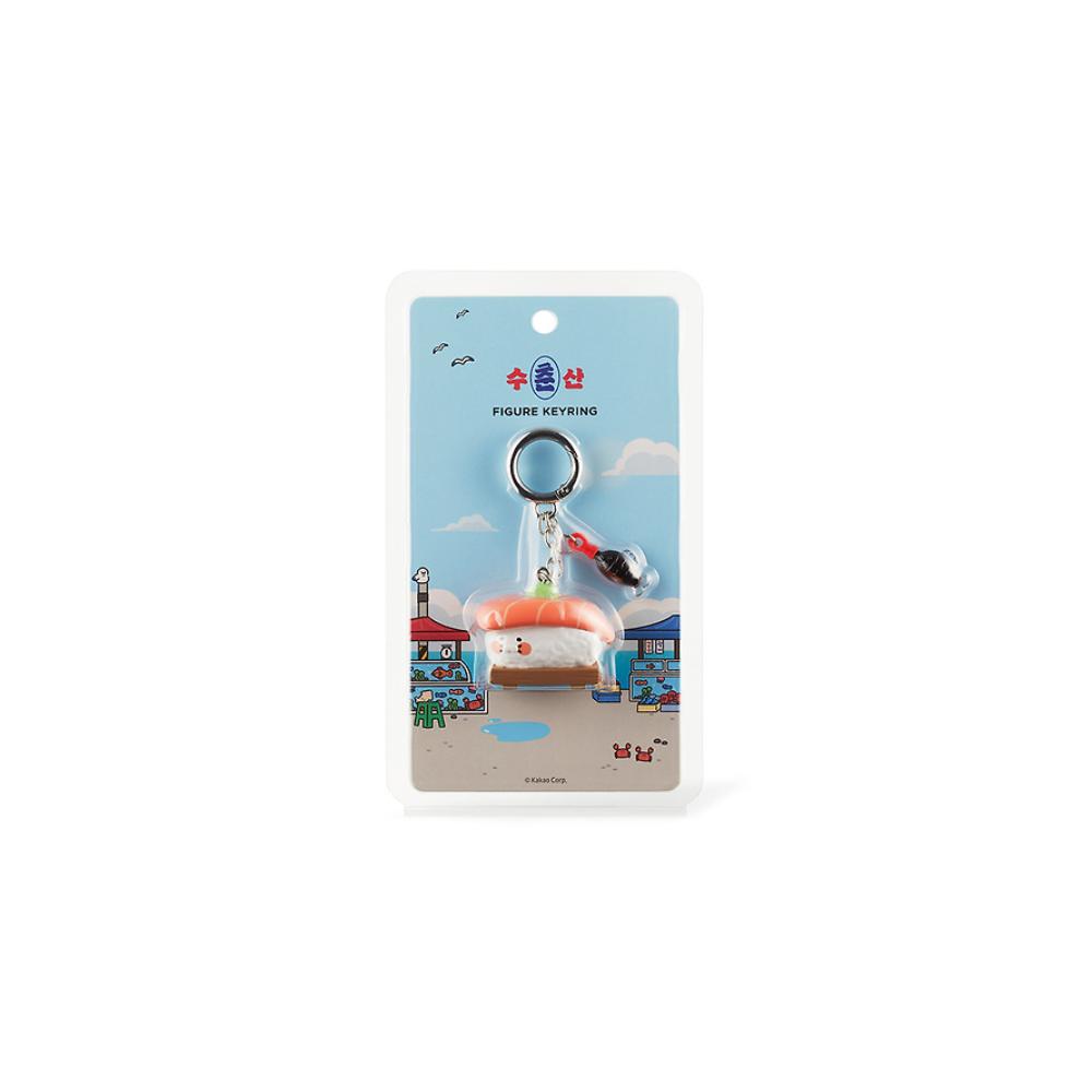 Kakao Friends - Chunsoo-san Salmon Sushi Figure Keychain (Choonsik)