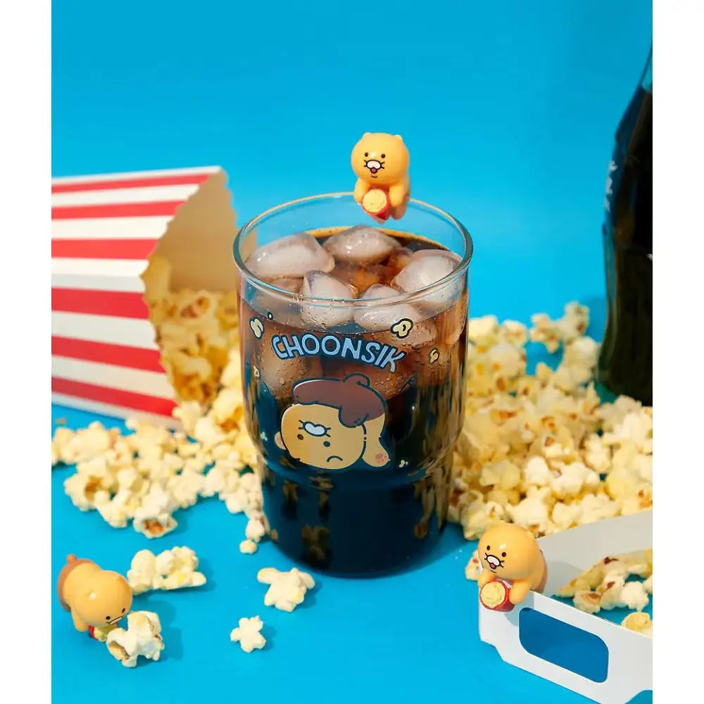 Kakao Friends - Choonsik Cartoon Figure Glass Cup - Kakao Friends - Glass Cup - Harumio