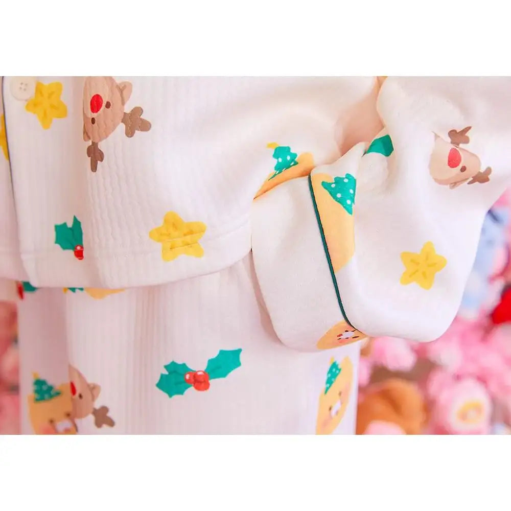 Kakao Friends - Merry Choon Christmas Quilted Pajamas Set - Kakao Friends - Pajamas - Harumio
