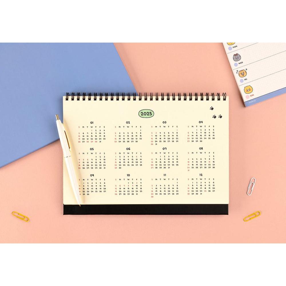Kakao Friends - Choonsik 2025 Basic Desk Calendar - Kakao Friends - Desk Calendar - Harumio