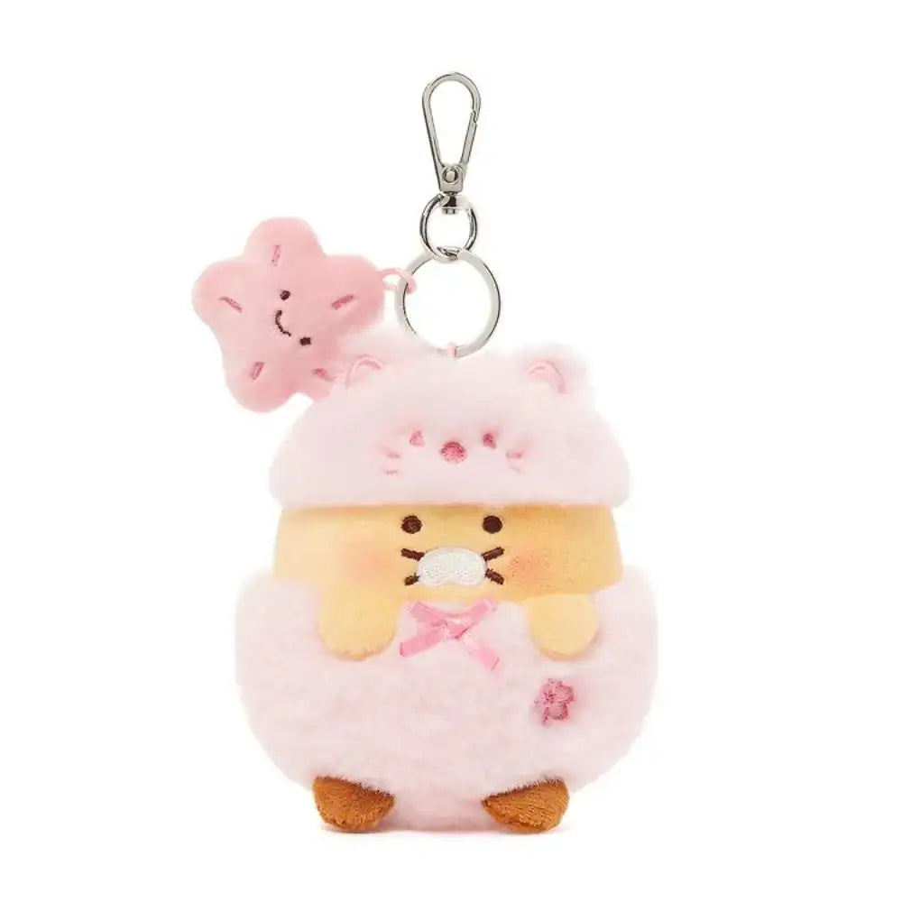 Kakao Friends - Pink Blossom Doll Keyring & Photo Card Set - Kakao Friends - Keyring - Harumio