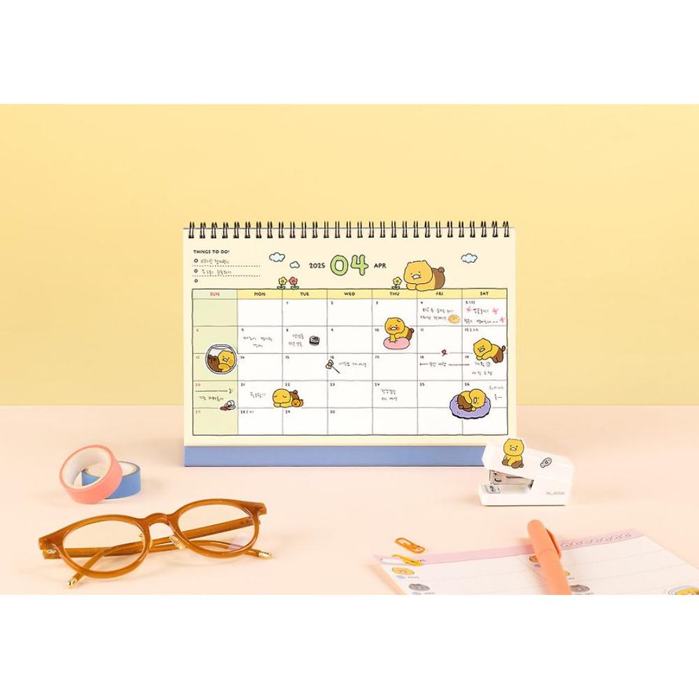 Kakao Friends - Choonsik 2025 Basic Desk Calendar - Kakao Friends - Desk Calendar - Harumio