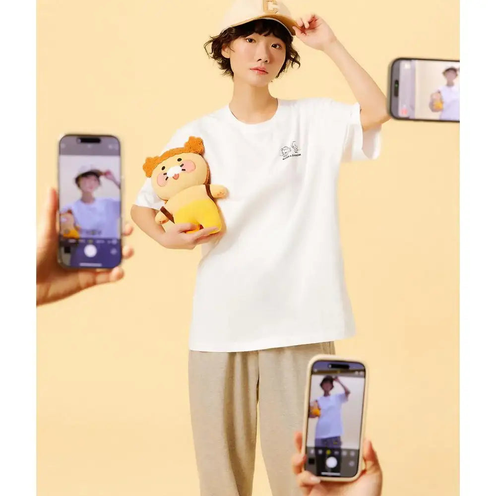 Maru Is a Puppy x Kakao Friends - Choonsik Short Sleeve T-Shirt - Webtoon Friends - T-Shirt - Harumio