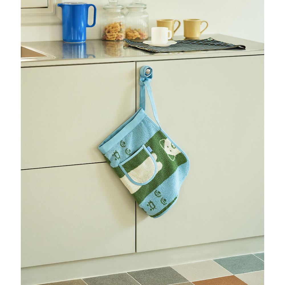 Kakao Friends - FRIENDAY Choonsik Terry Apron (Green & Blue)