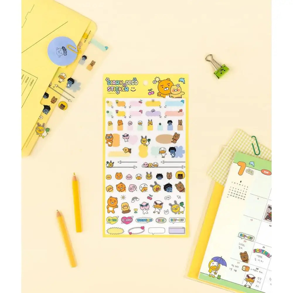 Kakao Friends - Seichee's Diary Deco Sticker Set - Kakao Friends - Sticker - Harumio