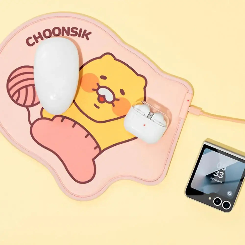 Kakao Friends - Hello Choonsik Wireless Charging Mouse Pad - Kakao Friends - Mousepad - Harumio