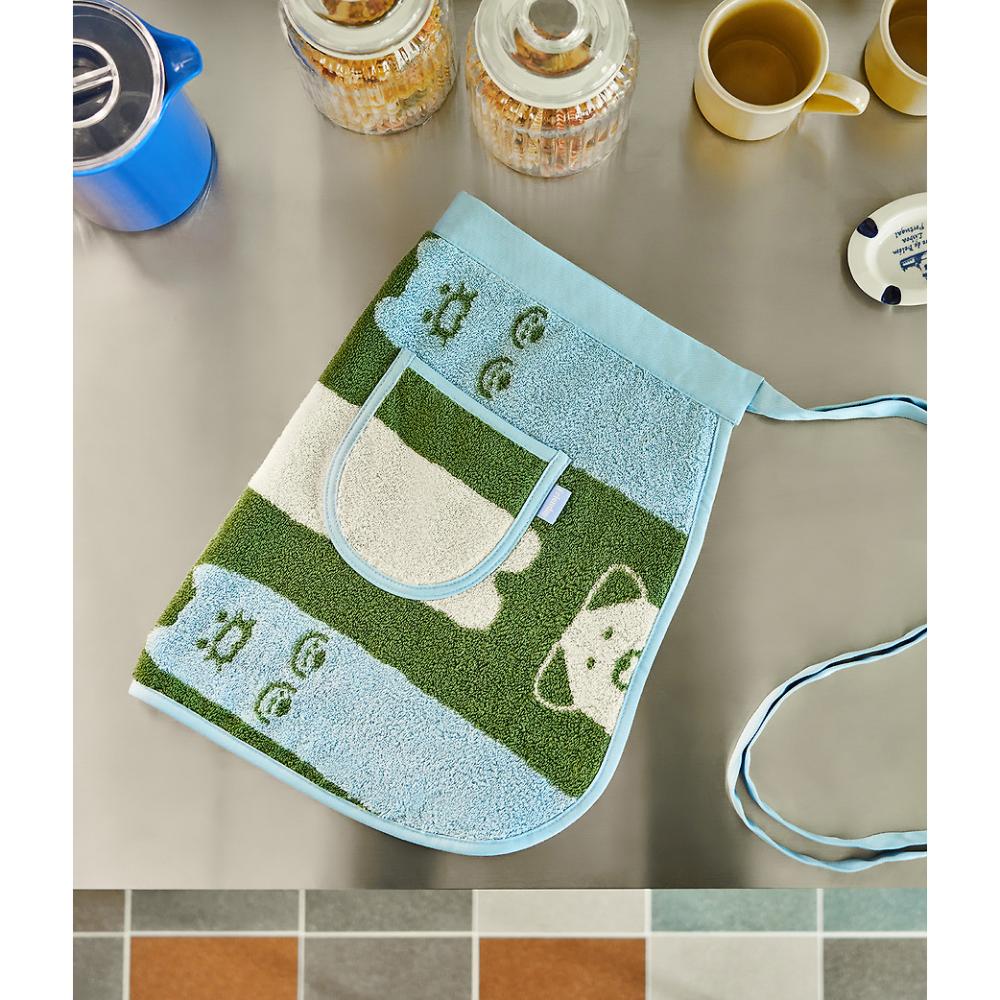 Kakao Friends - FRIENDAY Choonsik Terry Apron (Green & Blue)