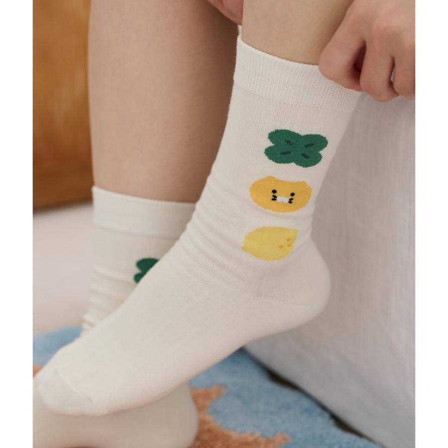 Kakao Friends - Lucky Day Choonsik Ivory Socks