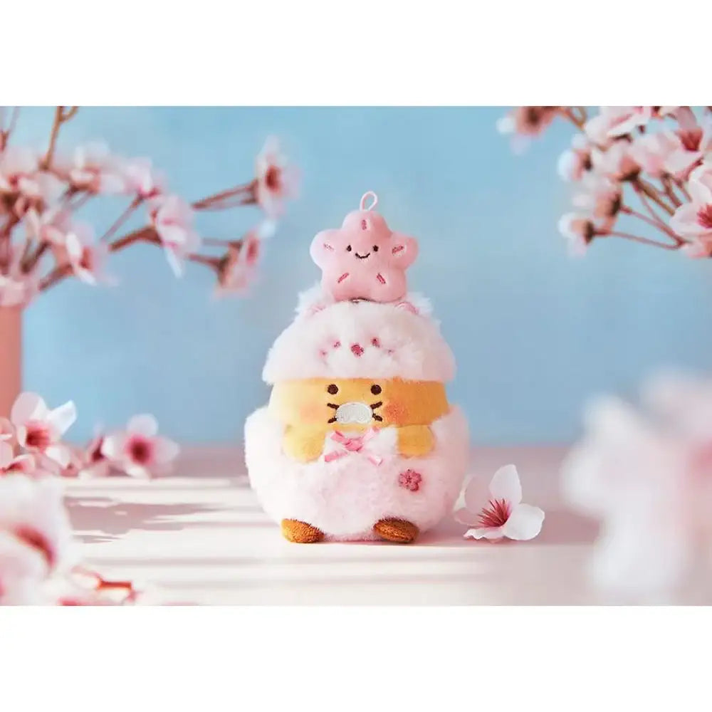 Kakao Friends - Pink Blossom Doll Keyring & Photo Card Set - Kakao Friends - Keyring - Harumio