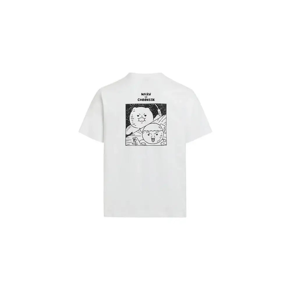 Maru Is a Puppy x Kakao Friends - Choonsik Short Sleeve T-Shirt - Webtoon Friends - T-Shirt - Harumio