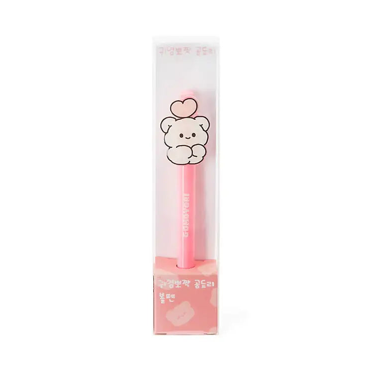 Kakao Friends - Cute Bear Huggie Pink Ballpoint Pen - Kakao Friends - Home & Living, Accessories - Harumio
