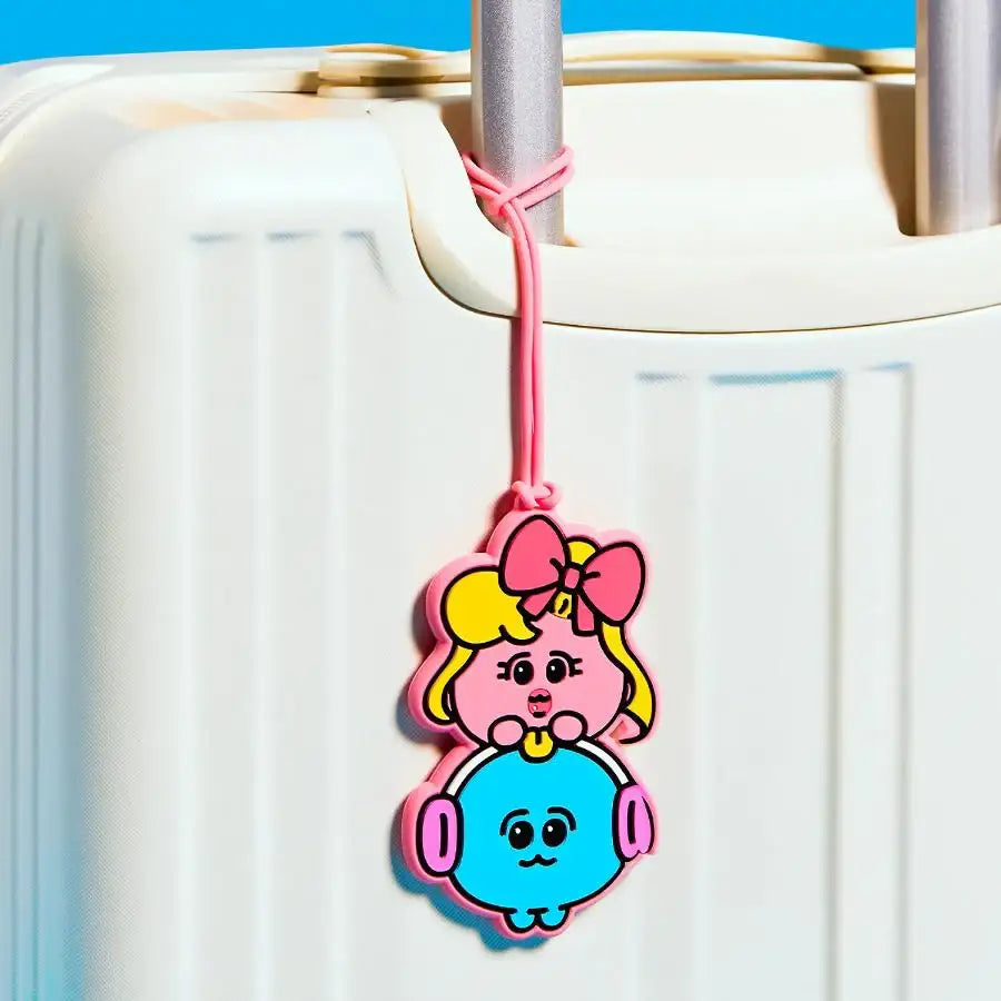 Kakao Friends - Jjordy Silicone Luggage Tag (What to do & Iron Wall Chordy) - Kakao Friends - luggage tag - Harumio