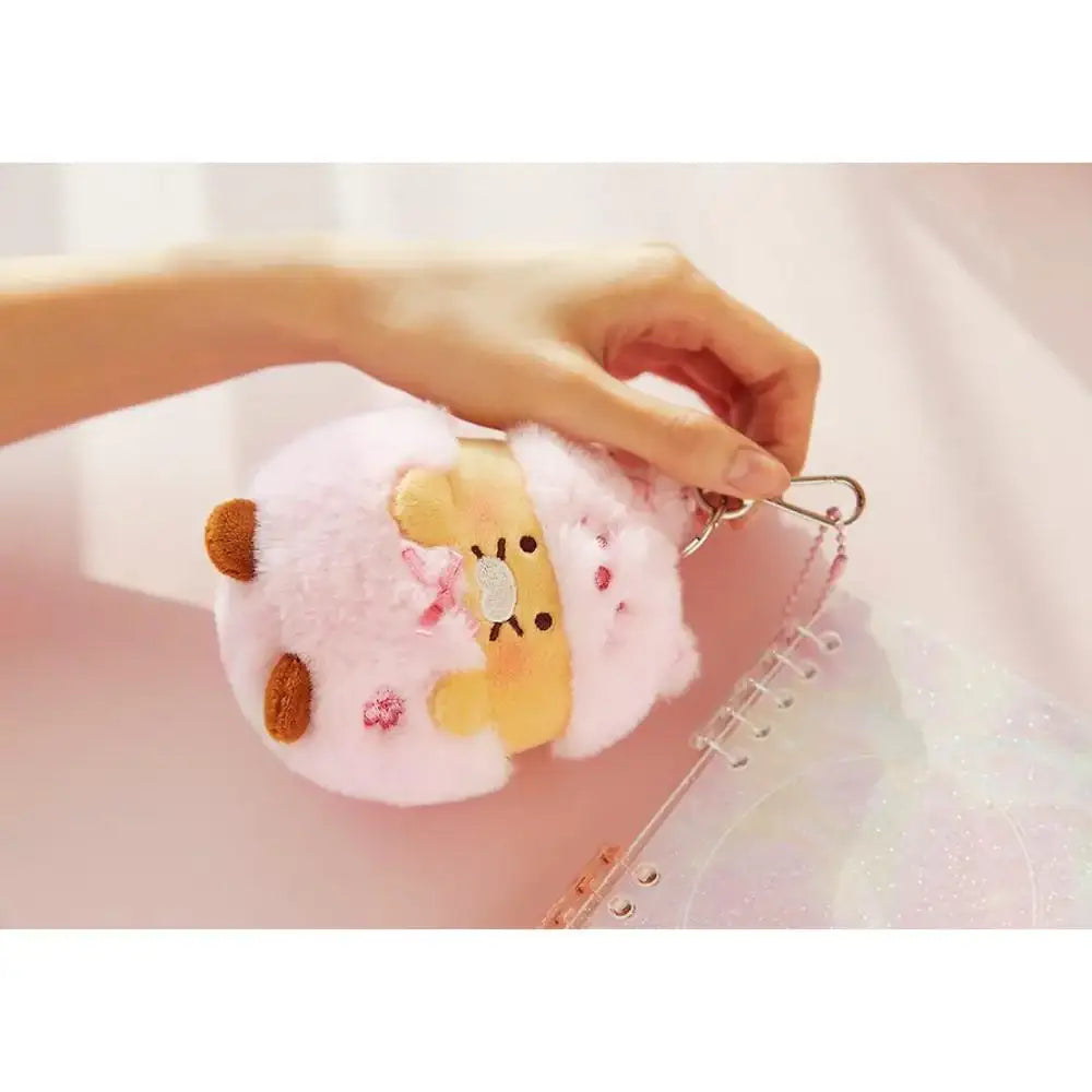 Kakao Friends - Pink Blossom Doll Keyring & Photo Card Set - Kakao Friends - Keyring - Harumio