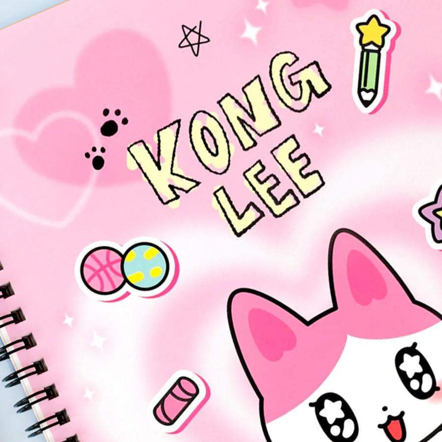 Kakao Friends - GOLGOLZ 6-Part Spring Notebook (Kong Lee) - Kakao Friends - Notebook - Harumio