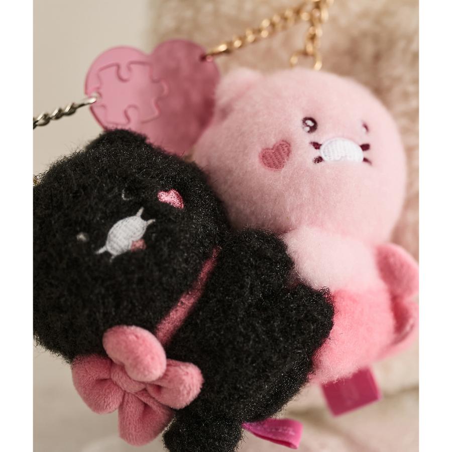 Kakao Friends - Black Choon Magnet Doll Keyring Set (Choonsik)
