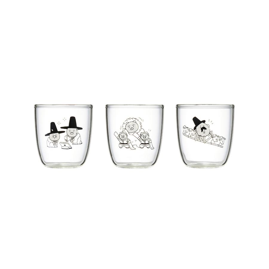 Kakao Friends - Yeonnal Yetchoon Ryan & Choonsik Color-Changing Cup 3-Piece Set