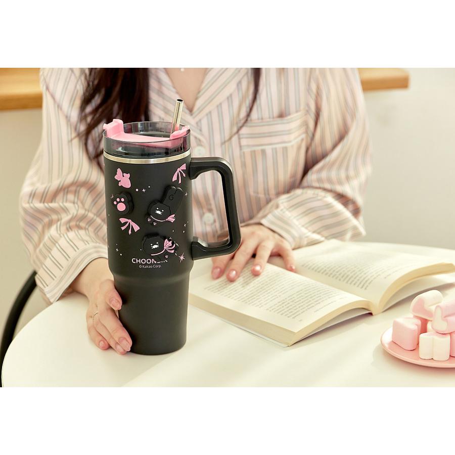 Kakao Friends - Black Choon Magnet Deco Tumbler