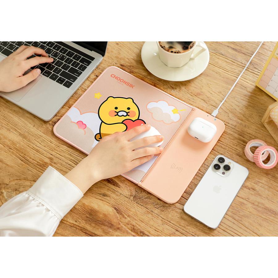Kakao Friends - Choonsik Wireless Charging Mouse Pad (Pink)