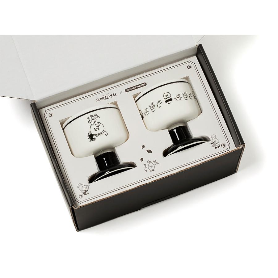 Black and White Chef x Kakao Friends - Choonsik Goblets 2-Piece Set