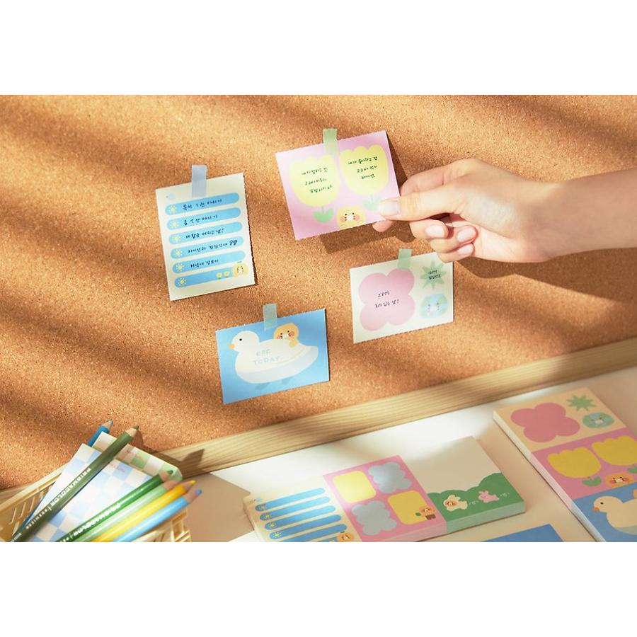 Kakao Friends - Friends Green Life Choonsik 3-Tier Memo Pad (Horizontal)