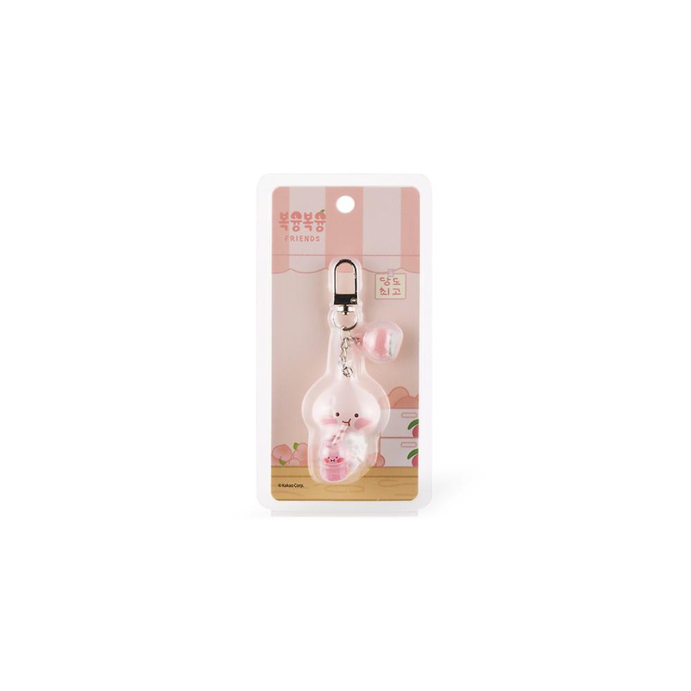 Kakao Friends - Peach Fresh Juice Figure Keyring (Little Apeach)