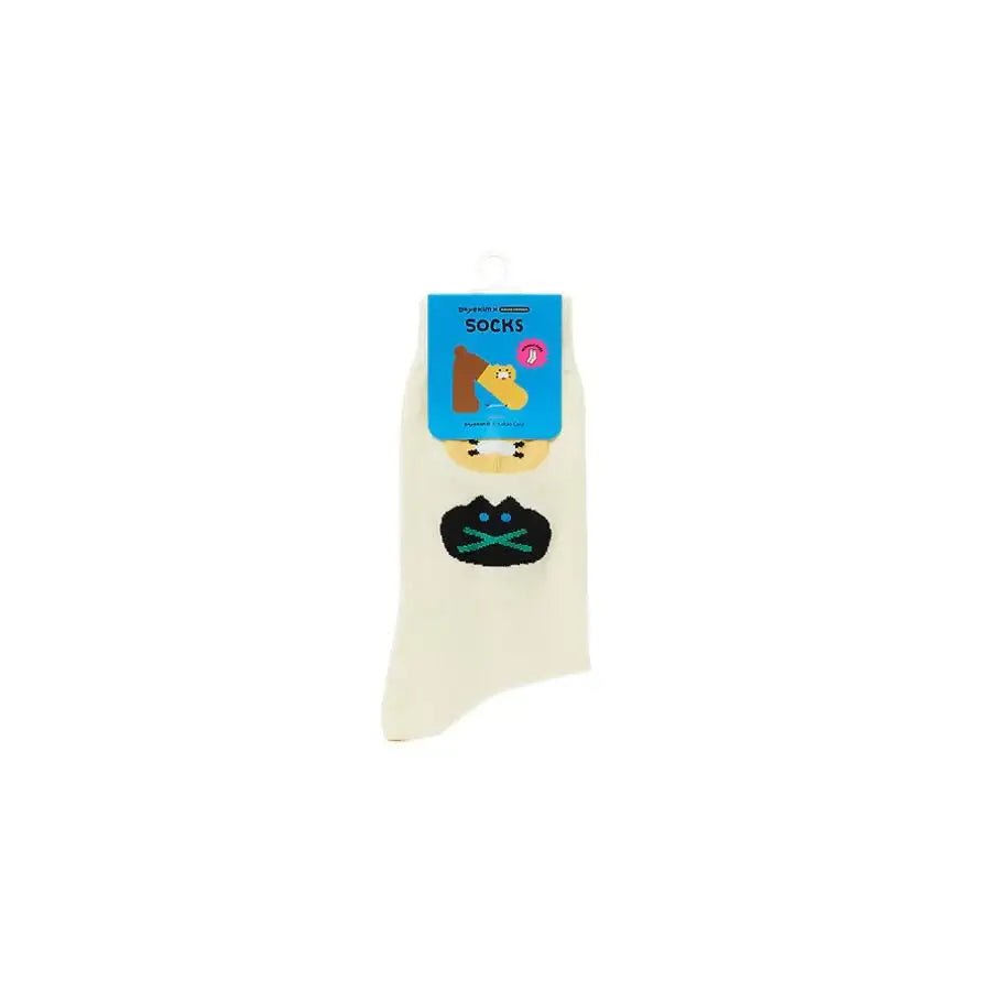 Daye Kim x Kakao Friends - Choonsik Ivory Socks - Daye Kim x Kakao Friends - Socks - Harumio