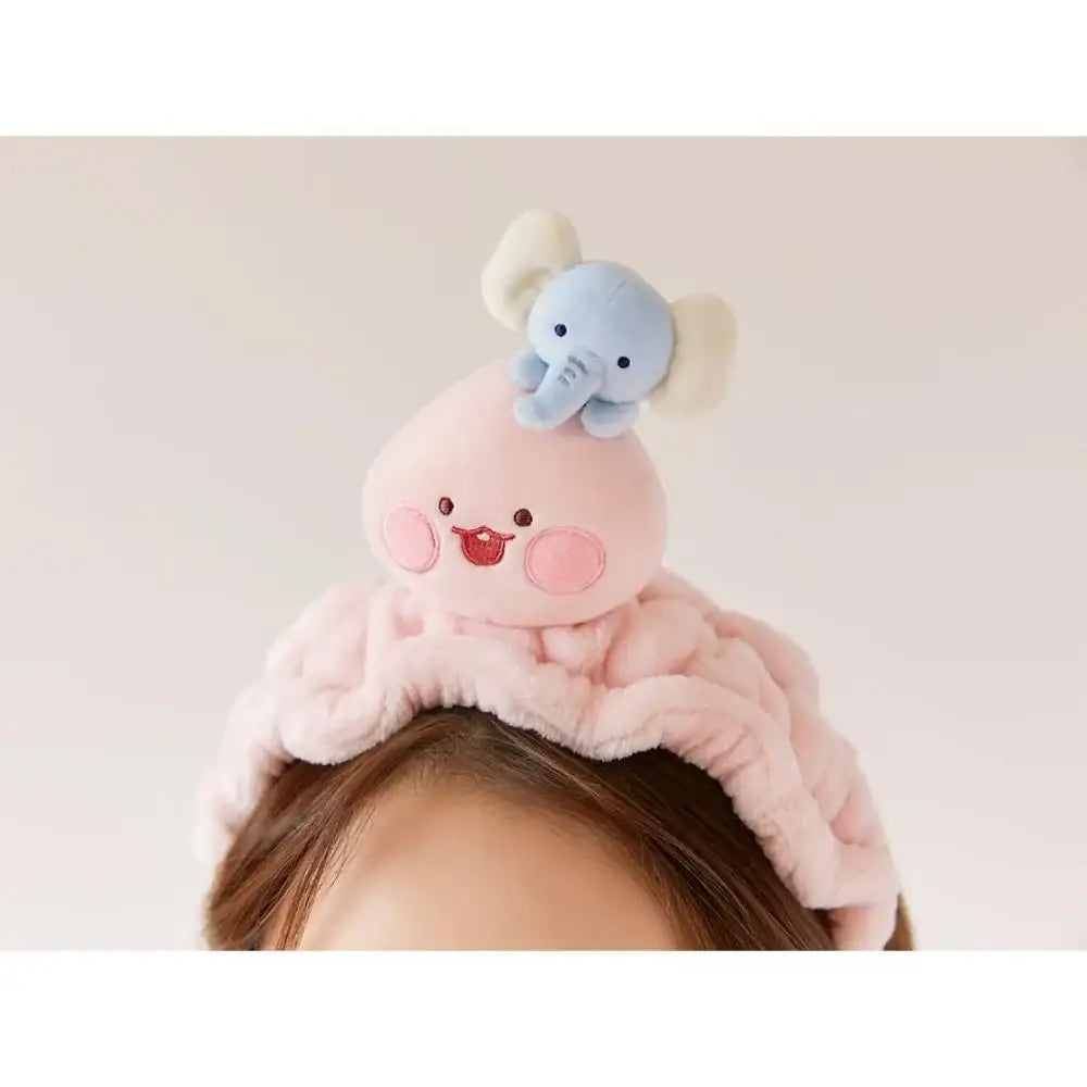 Kakao Friends - Little Apeach Daily Face Wash Band - Kakao Friends - Face Wash Headband - Harumio
