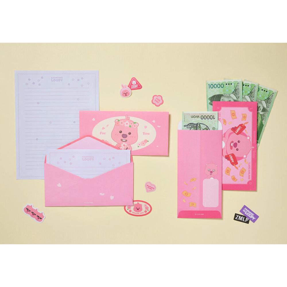 Kakao Friends x Zanmang Loopy - ALovely Money Envelope Set