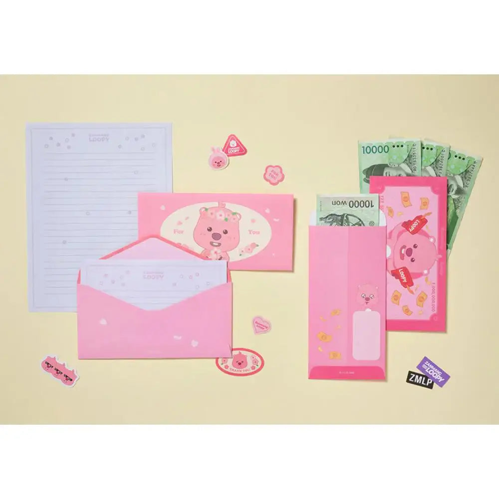Kakao Friends x Zanmang Loopy - ALovely Money Envelope Set - Kakao Friends - Letter Sets - Harumio