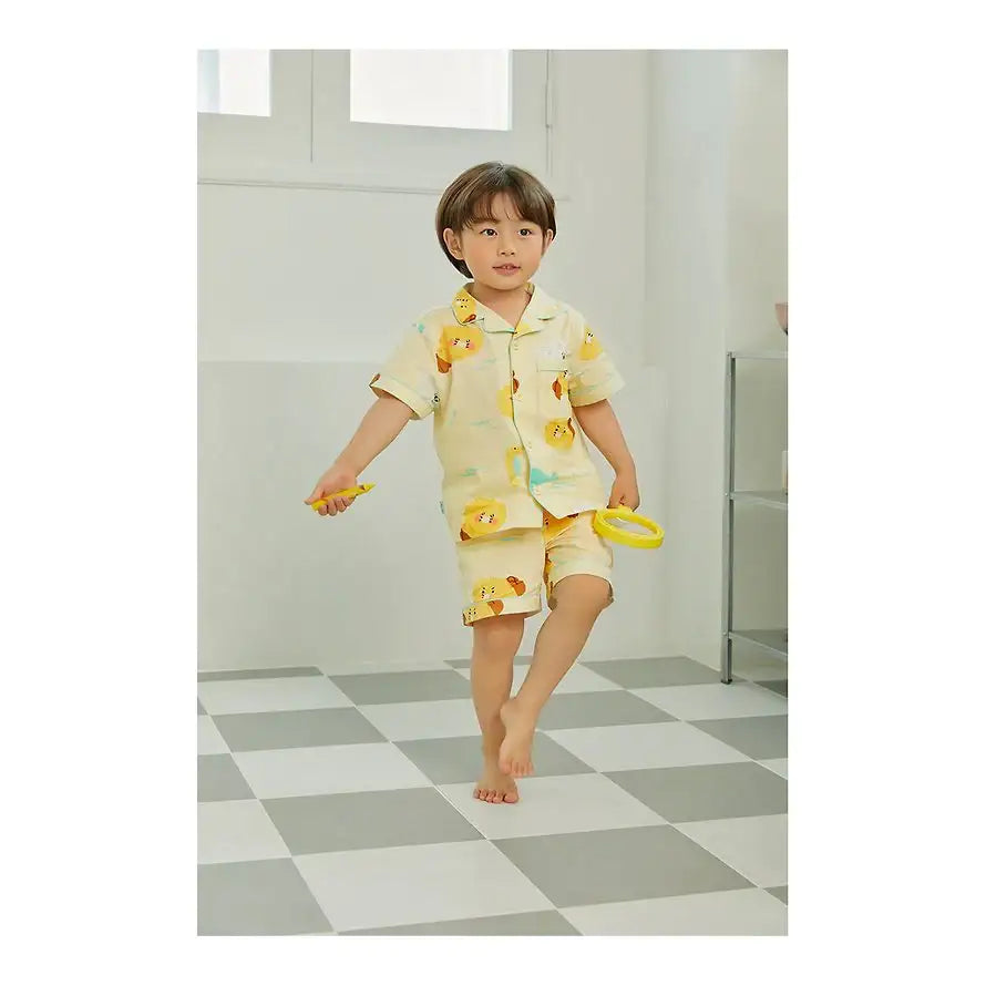 Apricot Studios x Kakao Friends - Choonsik Pajamas Set (Kids) - Kakao Friends - Pajamas - Harumio