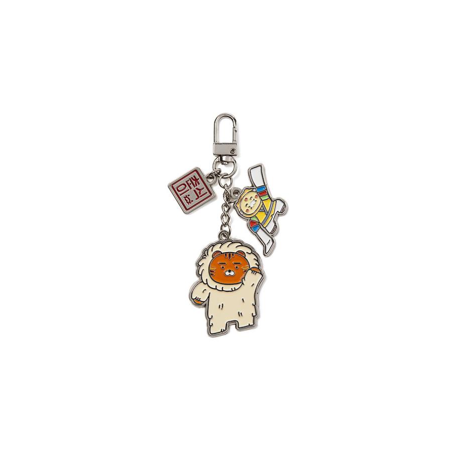 Kakao Friends - Yeonnal Yetchoon Ryan & Choonsik Traditional Mask Dance Keychain