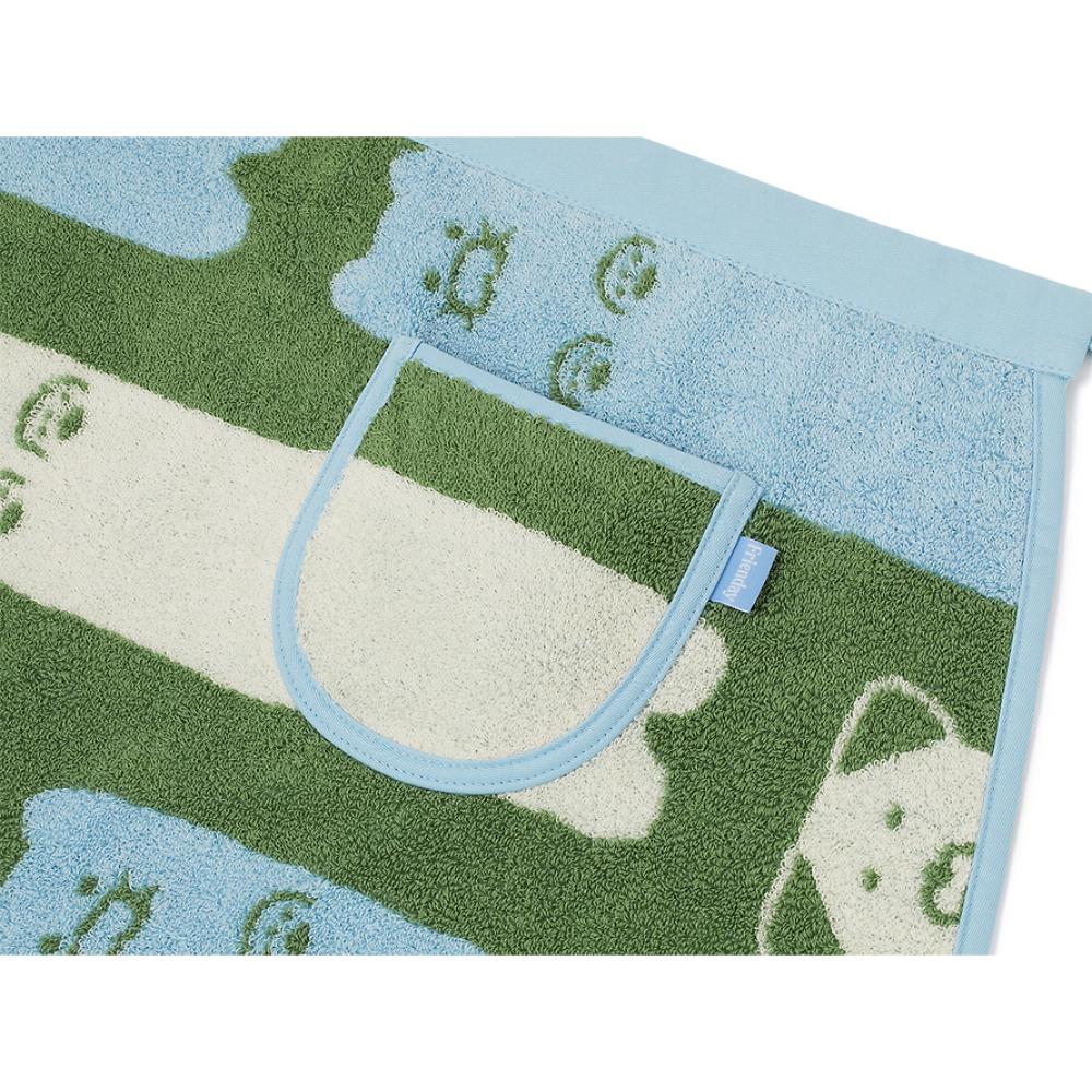 Kakao Friends - FRIENDAY Choonsik Terry Apron (Green & Blue)