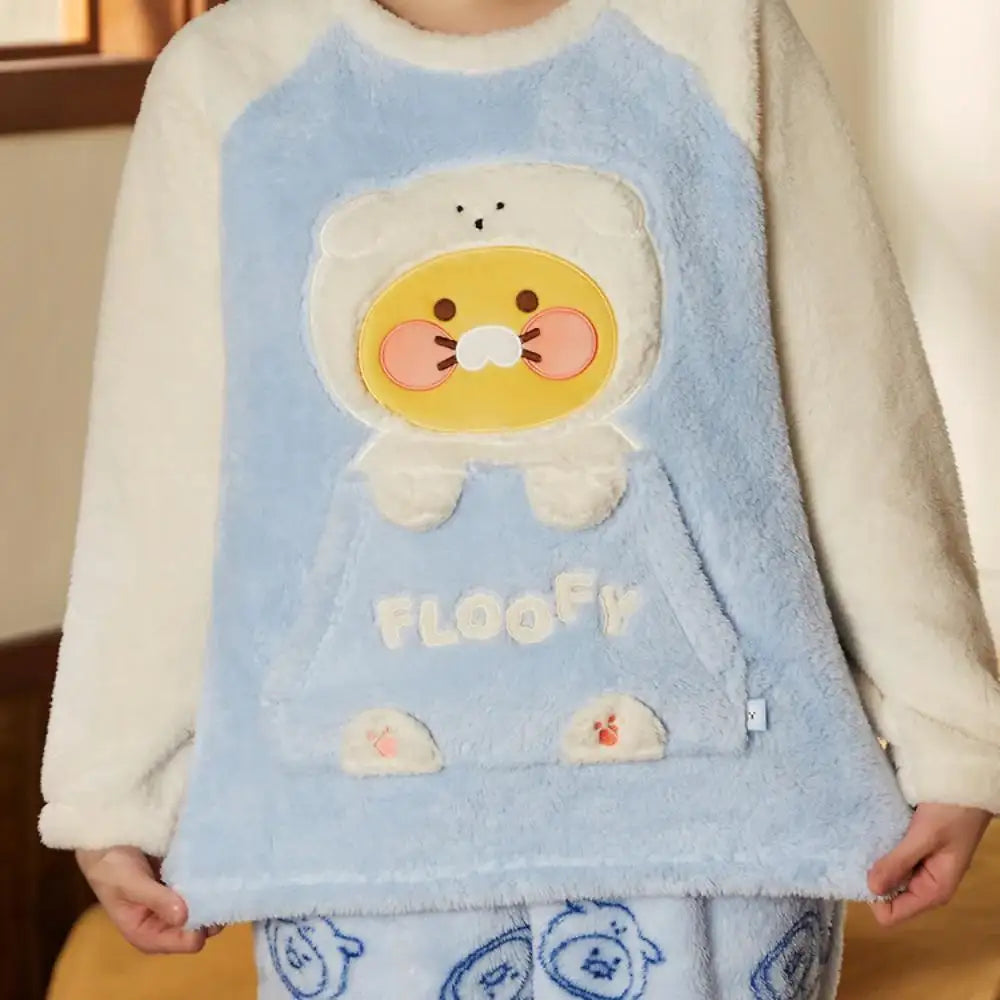 Kakao Friends - Floofy Friends Choonsik Sleep Pajamas Set - Kakao Friends - Pajama Set - Harumio