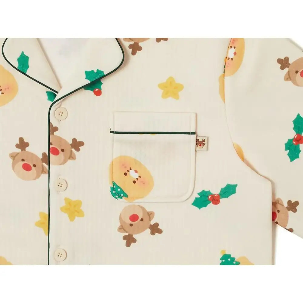 Kakao Friends - Merry Choon Christmas Quilted Pajamas Set - Kakao Friends - Pajamas - Harumio