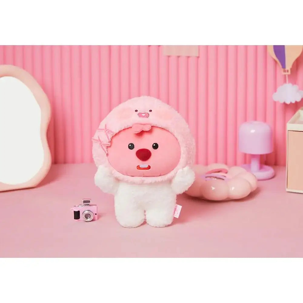 Kakao Friends x Zanmang Loopy - Apeach Medium Plush Doll - Kakao Friends x Zanmang Loopy - Plush Doll - Harumio