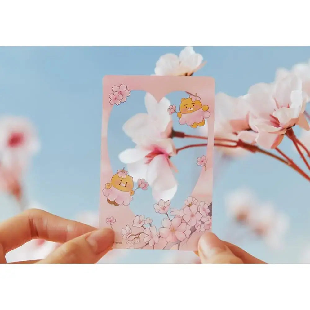 Kakao Friends - Pink Blossom Doll Keyring & Photo Card Set - Kakao Friends - Keyring - Harumio
