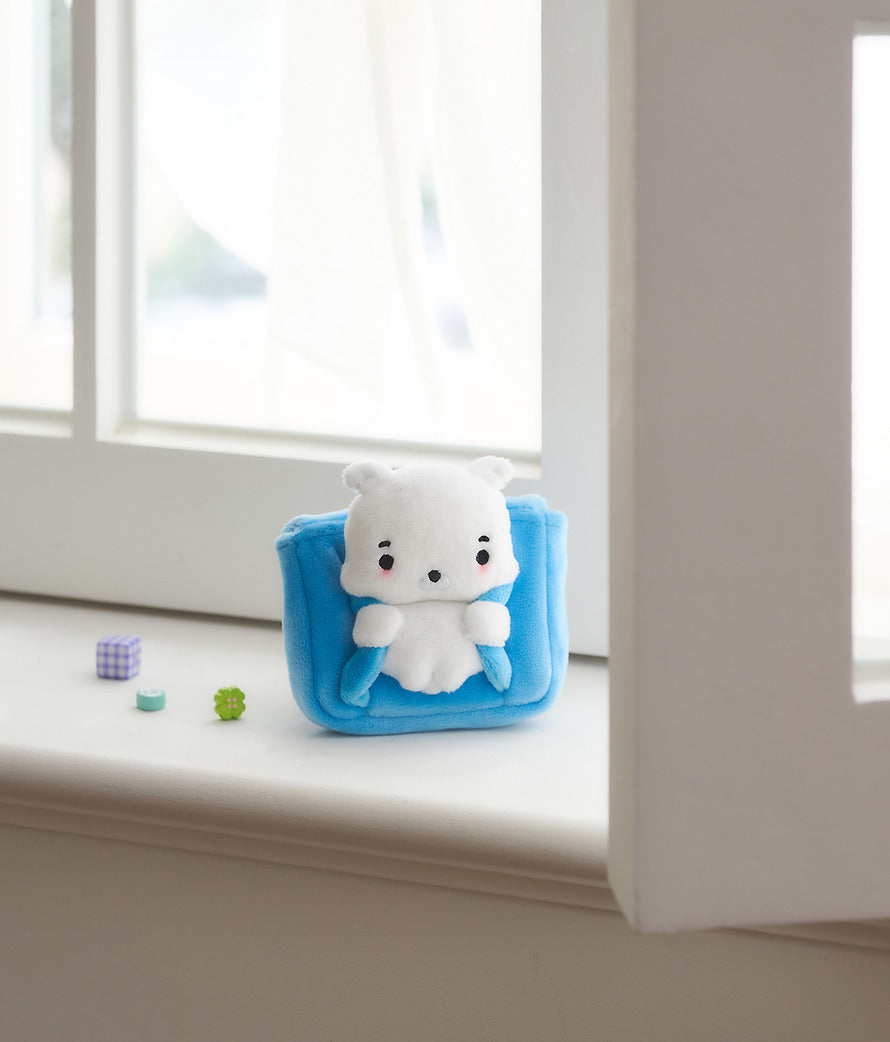 Kakao Friends - Boksim Backpack Pocket Wallet Doll Keyring