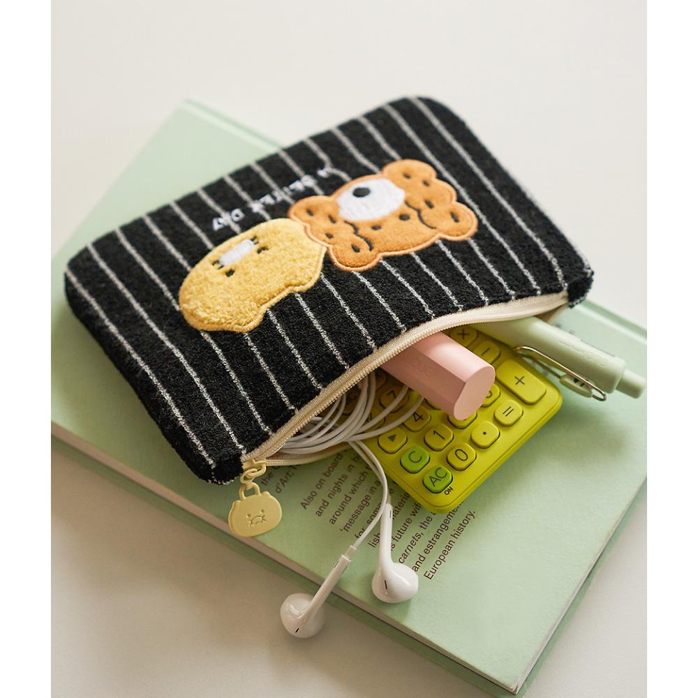 Kakao Friends - FRIENDAY Choonsik Square Terry Pouch (Black)
