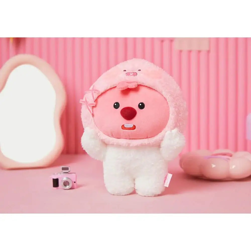 Kakao Friends x Zanmang Loopy - Apeach Medium Plush Doll - Kakao Friends x Zanmang Loopy - Plush Doll - Harumio
