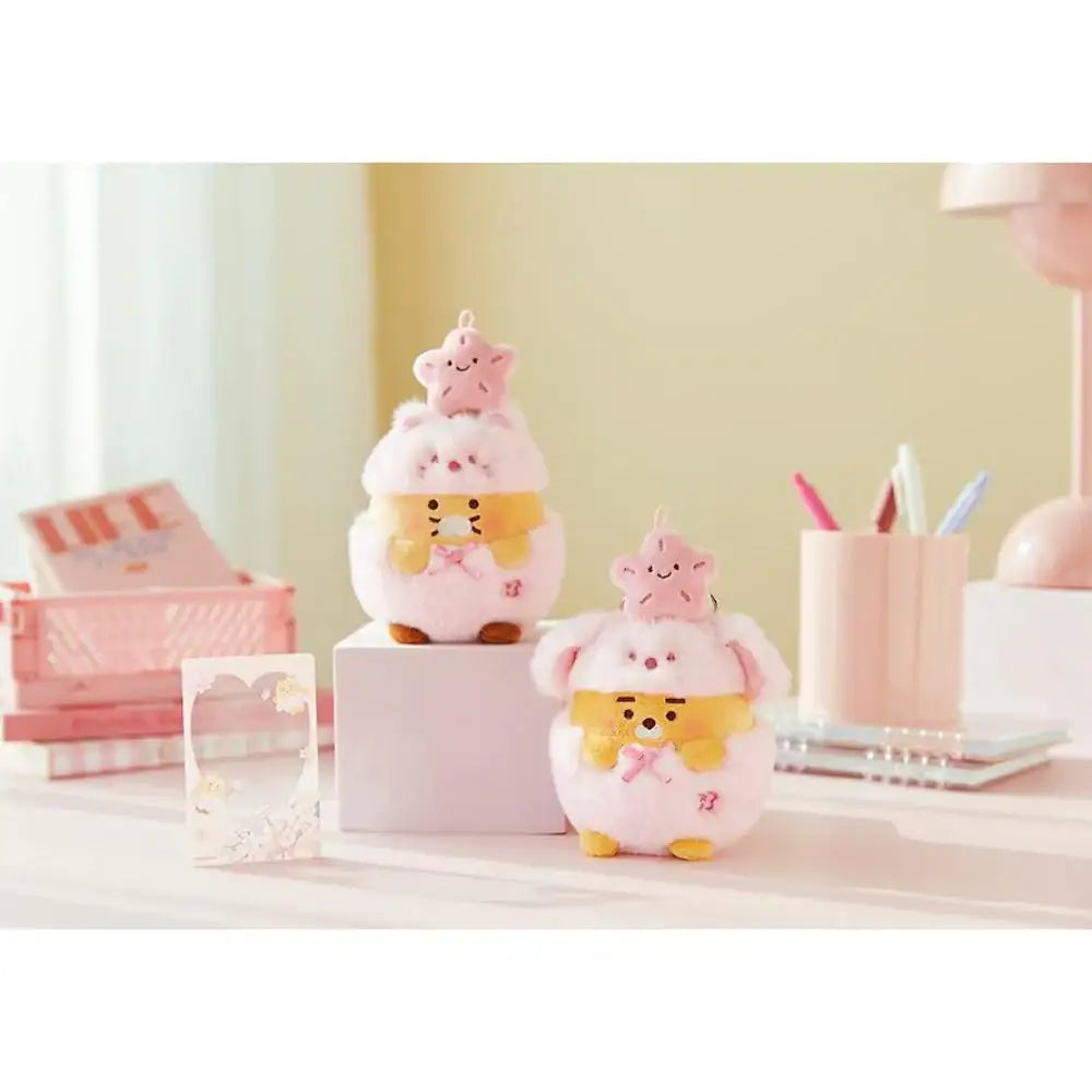 Kakao Friends - Pink Blossom Doll Keyring & Photo Card Set - Kakao Friends - Keyring - Harumio