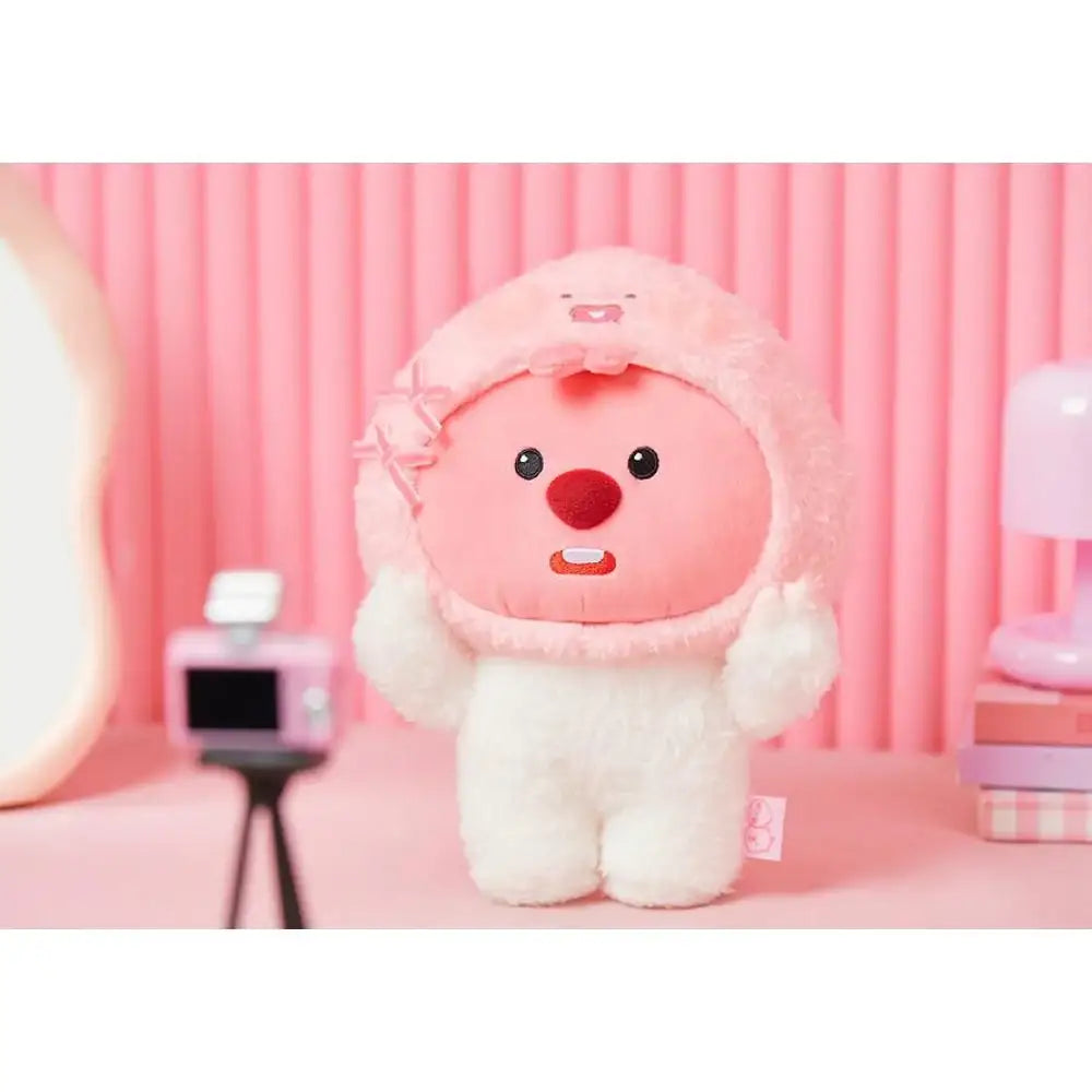 Kakao Friends x Zanmang Loopy - Apeach Medium Plush Doll - Kakao Friends x Zanmang Loopy - Plush Doll - Harumio