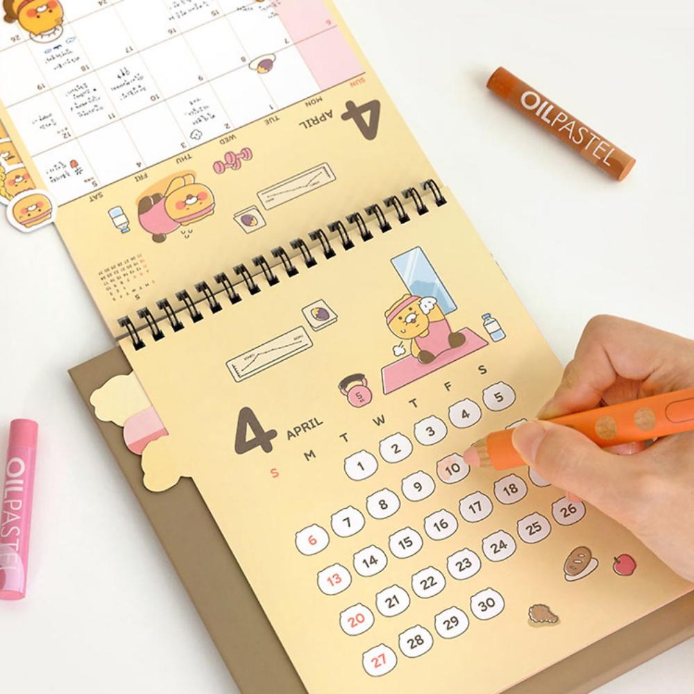 Kakao Friends - Byulbyeol Choonsik 2025 Type Index Desk Calendar - Kakao Friends - Calendar - Harumio