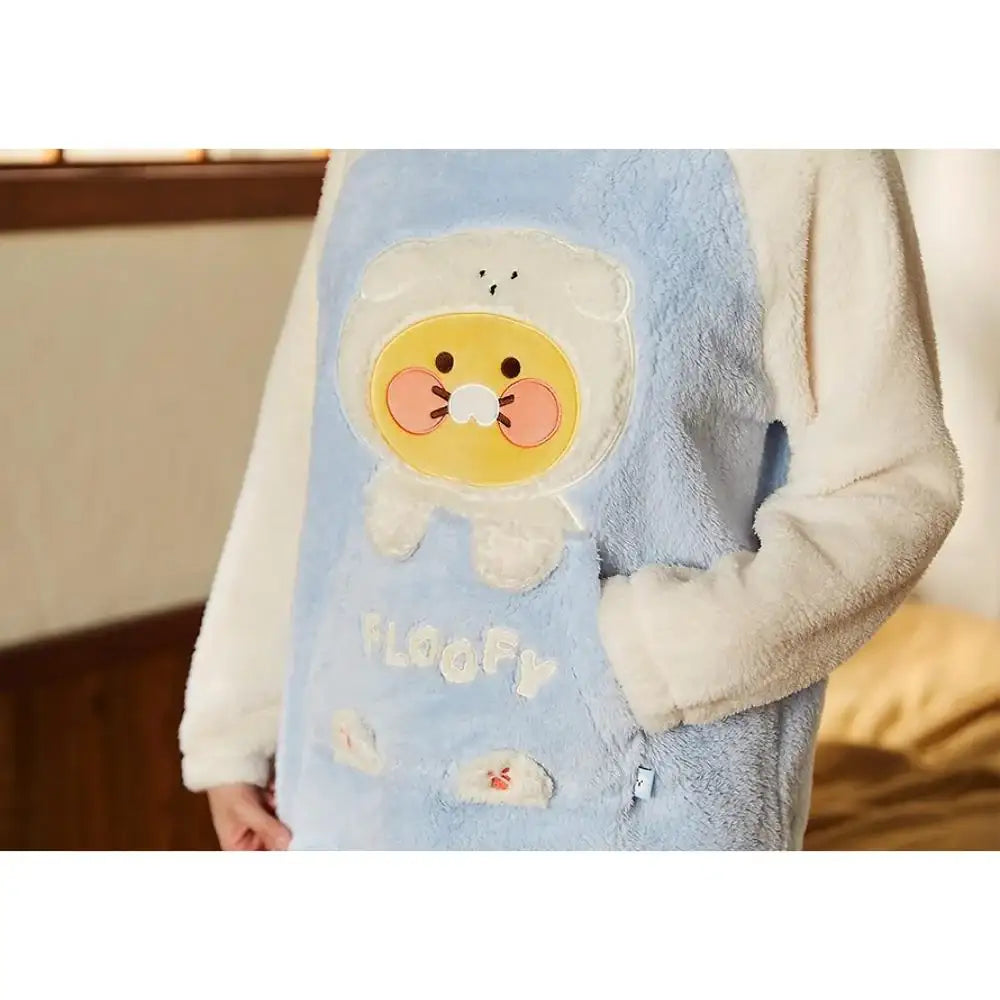 Kakao Friends - Floofy Friends Choonsik Sleep Pajamas Set - Kakao Friends - Pajama Set - Harumio