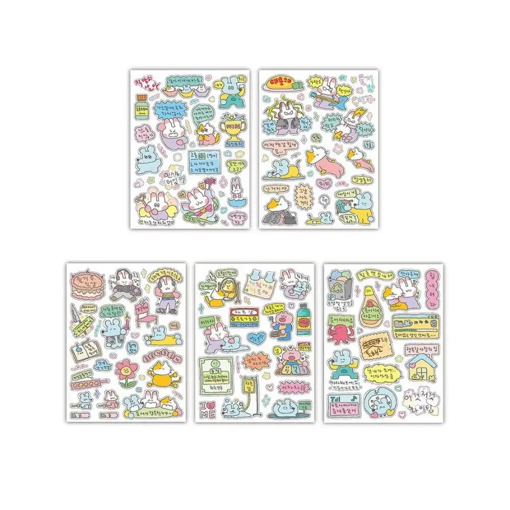 Kakao Friends - Sukeydokey Self-Esteem Mild Ver. 2 Sticker Pack - Kakao Friends - Home & Living, Accessories - Harumio