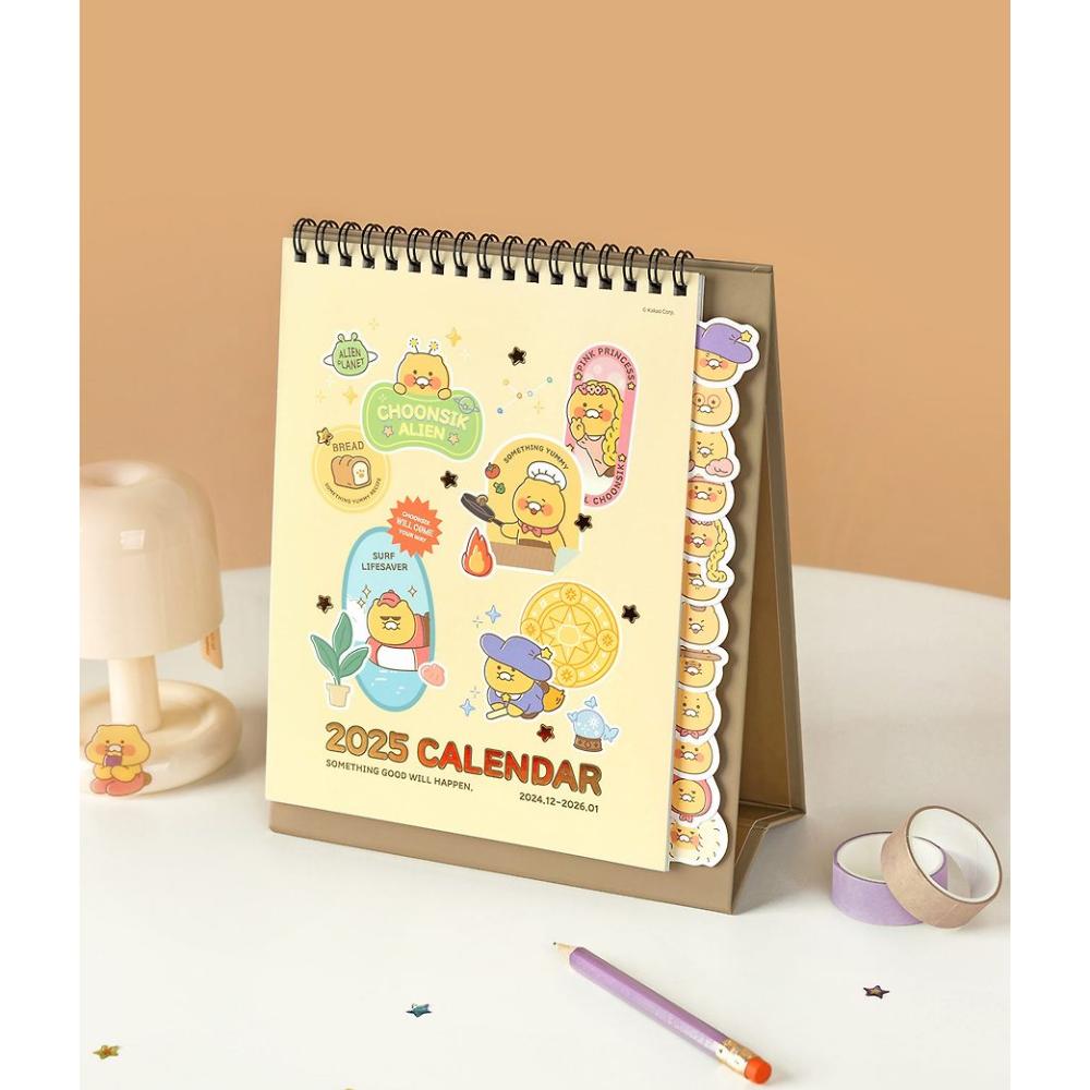 Kakao Friends - Byulbyeol Choonsik 2025 Type Index Desk Calendar - Kakao Friends - Calendar - Harumio